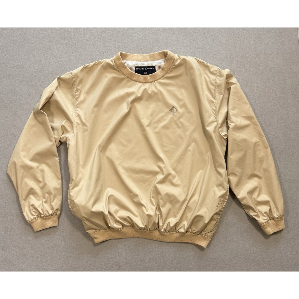 Polo Sport Ralph Lauren Men's Beige Windbreaker Pullover Size Small - Picture 4 of 14
